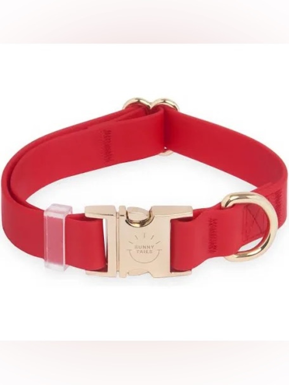 NWT Sunny Tails Cloud Waterproof Dog Collar Cherry Red Small